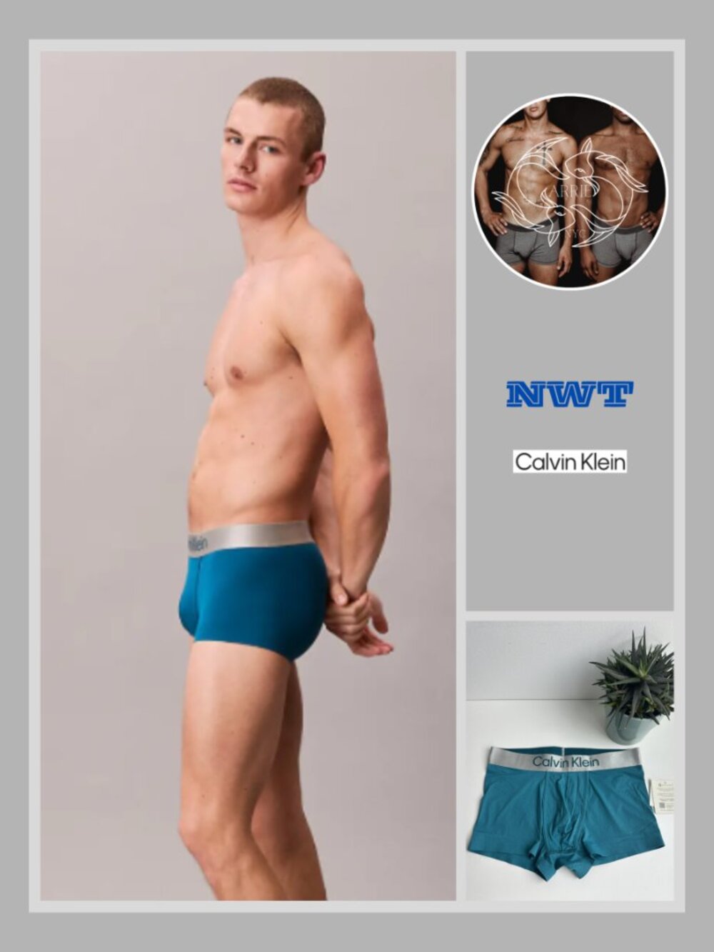 Calvin Klein - Brushed Microfiber Stretch Low Rise Trunk - Green (M)